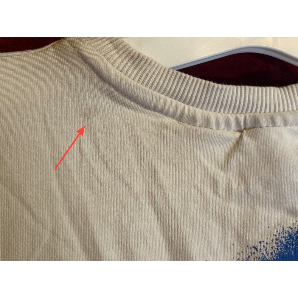 Zara Smiley World T-Shirt Kids 11-12 White Good Long Sleeve Graffiti Heart Eye - Picture 5 of 7